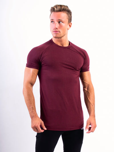 Fitness n’ chill T-shirt Rødbrun